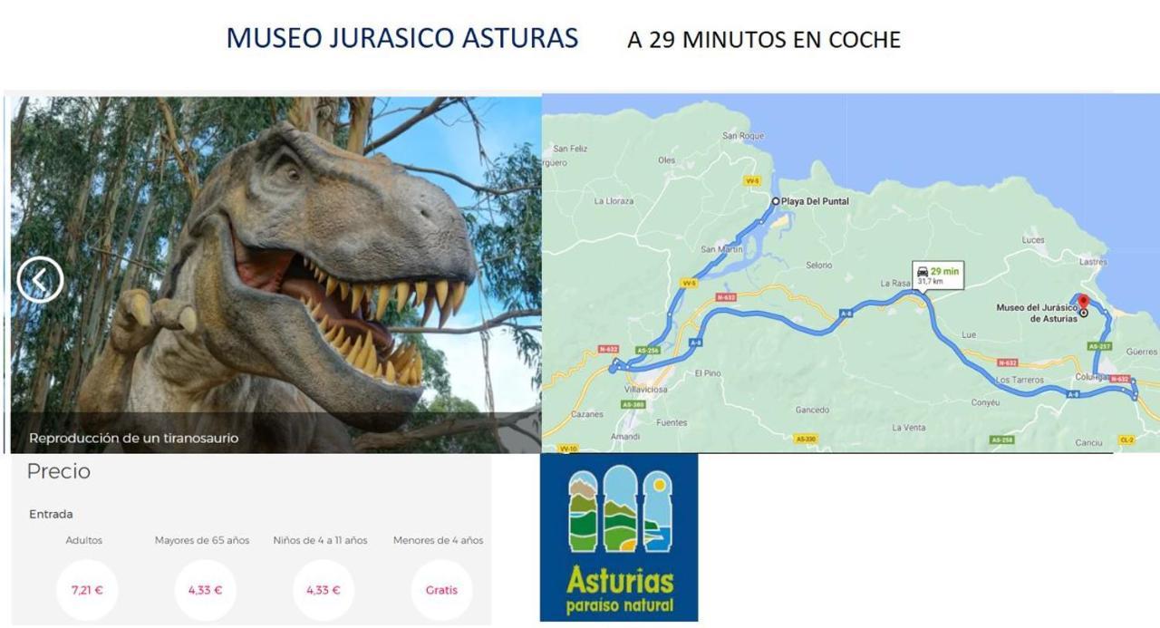 Playa Del Puntal Villaviciosa Asturias Lujo Primera Linea Playa Exteriör bild